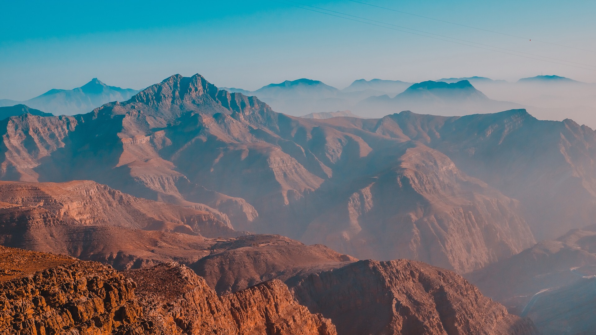 The Hajar Mountains above Ras Al Khaimah