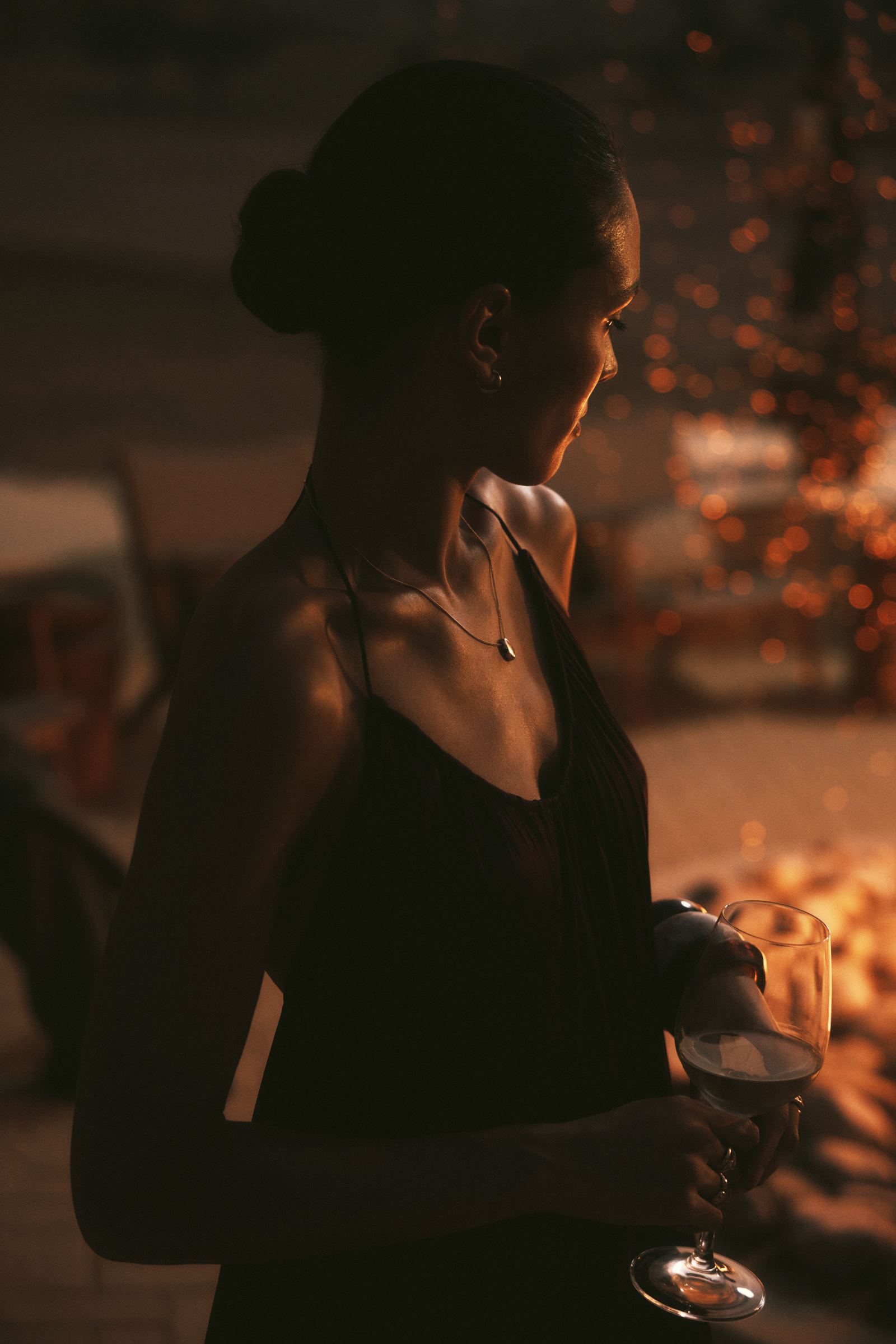 The evening light